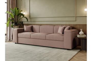 Bysantinsk 3-Seters Sovesofa - Rosa - Møbler - Sofaer - Sovesofaer - 3 seters sovesofa