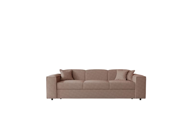 Bysantinsk 3-Seters Sovesofa - Rosa - Møbler - Sofaer - Sovesofaer - 3 seters sovesofa