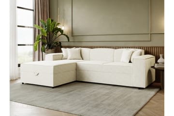 Bysantinsk Sovesofa Med 3-Seters Divan - Beige - Møbler - Sofaer - Sovesofaer - Sovesofa divan