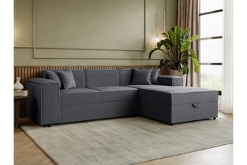 Bysantinsk Sovesofa Med 3-Seters Divan - Grå - Møbler - Sofaer - Sovesofaer - Sovesofa divan