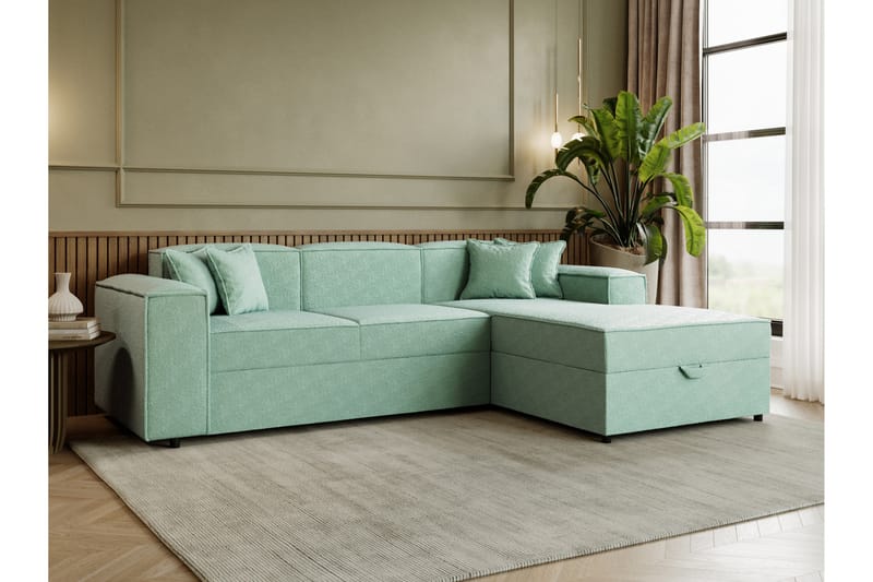 Bysantinsk Sovesofa Med 3-Seters Divan - Grå - Møbler - Sofaer - Sovesofaer - Sovesofa divan