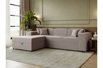 Bysantinsk Sovesofa Med 3-Seters Divan - Grå - Møbler - Sofaer - Sovesofaer - Sovesofa divan