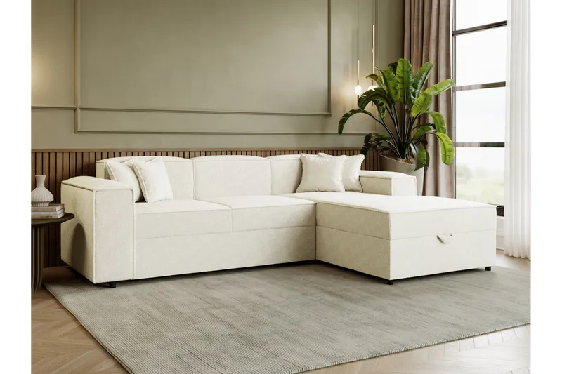 Bysantinsk Sovesofa Med 3-Seters Divan - Hvit - Møbler - Sofaer - Sovesofaer - Sovesofa divan