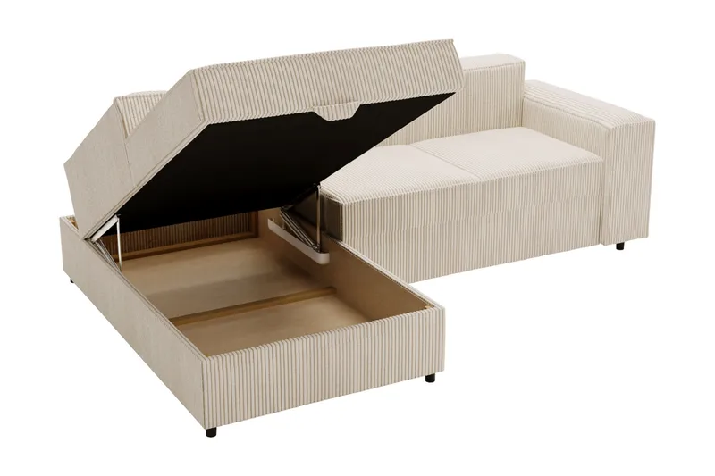 Bysantinsk Sovesofa Med 3-Seters Divan - Hvit - Møbler - Sofaer - Sovesofaer - Sovesofa divan