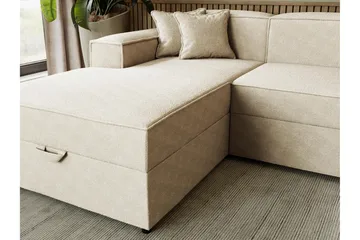 Bysantinsk Sovesofa Med 3-Seters Divan - Hvit - Møbler - Sofaer - Sovesofaer - Sovesofa divan