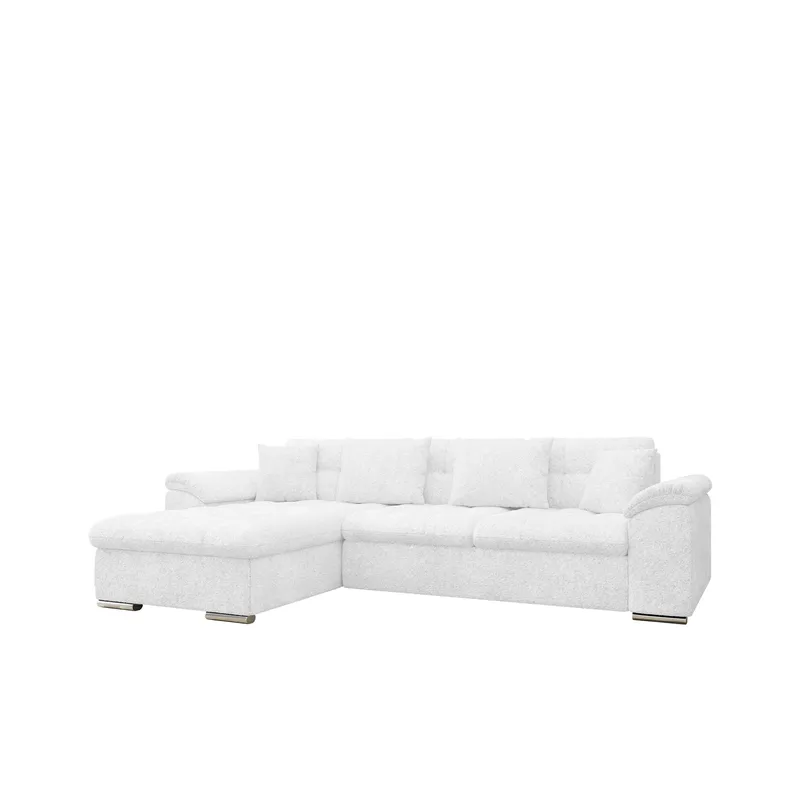 Camior 4-seters sovesofa med divan, venstrevendt - Hvit - Møbler - Sofaer - Sovesofaer - Hjørnesovesofa