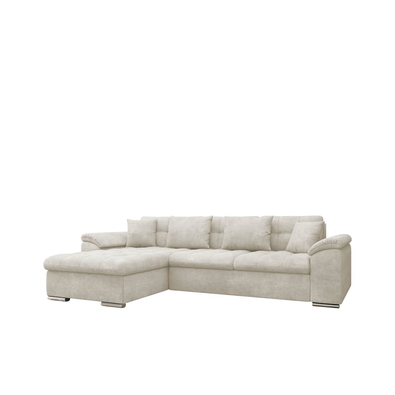 Camior 4-seters sovesofa med divan, venstrevendt - Lys beige - Møbler - Sofaer - Sovesofaer - Hjørnesovesofa