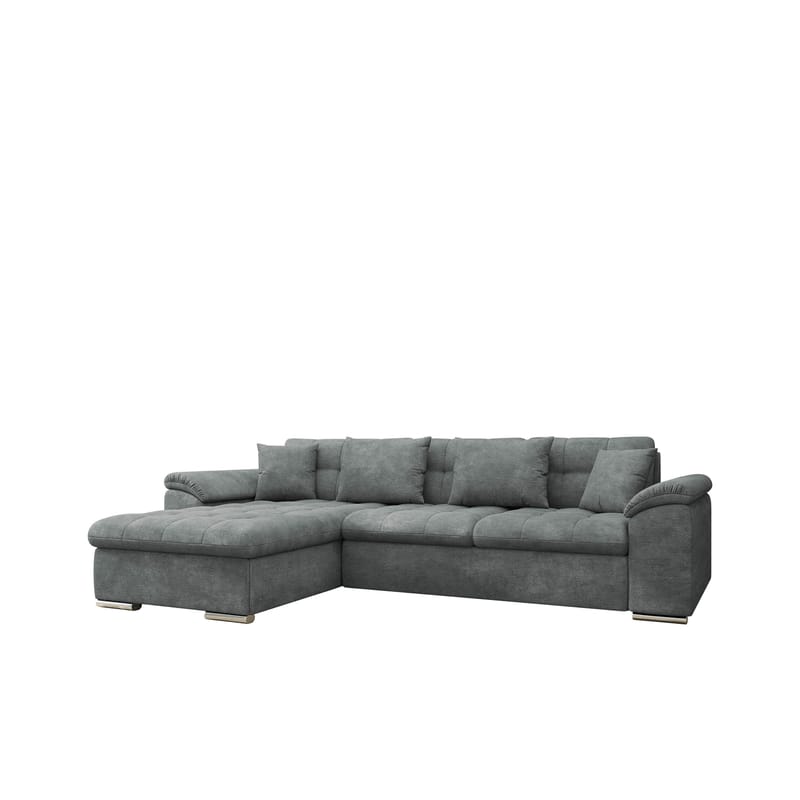 Camior 4-seters sovesofa med divan, venstrevendt - Mørkegrå - Møbler - Sofaer - Sovesofaer - Hjørnesovesofa