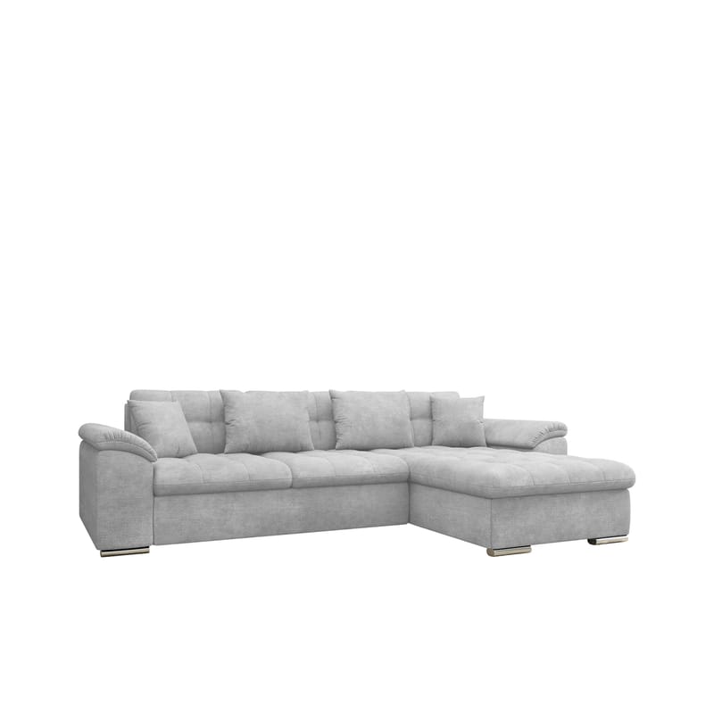 Camior 4-seters sovesofa med sjeselong, høyrevendt - grå - Møbler - Sofaer - Sovesofaer - Hjørnesovesofa
