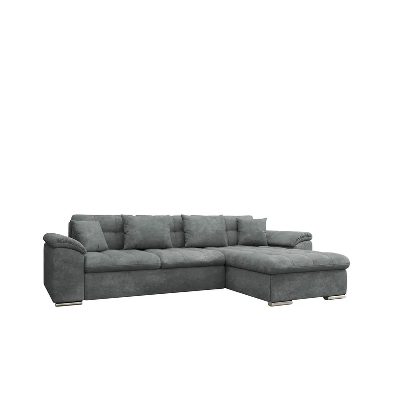 Camior 4-seters sovesofa med sjeselong, høyrevendt - Mørkegrå - Møbler - Sofaer - Sovesofaer - Hjørnesovesofa