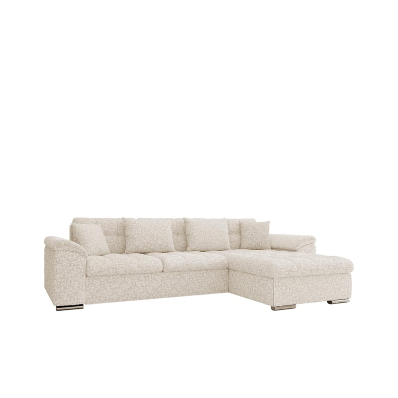 Camior 4-seters sovesofa med sjeselong, høyrevendt - Offwhite - Møbler - Sofaer - Sovesofaer - Hjørnesovesofa