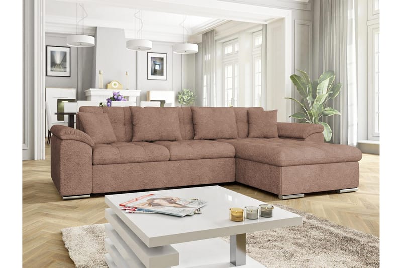 Camior Sovesofa Med 3-Seters Divan - Hvit - Møbler - Sofaer - Sovesofaer - Sovesofa divan