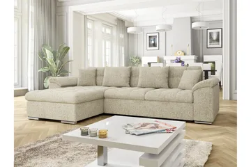 Camior Sovesofa med Divan 3-seter - Beige - Møbler - Sofaer - Sovesofaer - Sovesofa divan