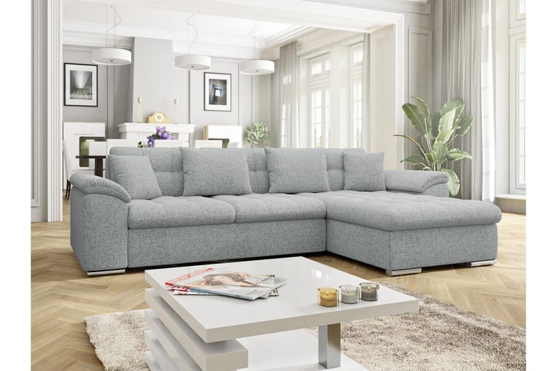 Camior Sovesofa med Divan 3-seter - Grå - Møbler - Sofaer - Sovesofaer - Sovesofa divan