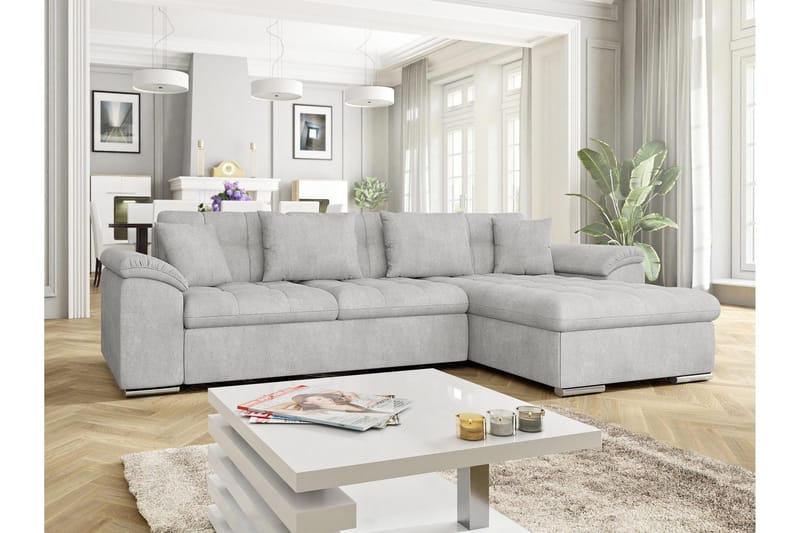 Camior Sovesofa med Divan 3-seter - Grå - Møbler - Sofaer - Sovesofaer - Sovesofa divan