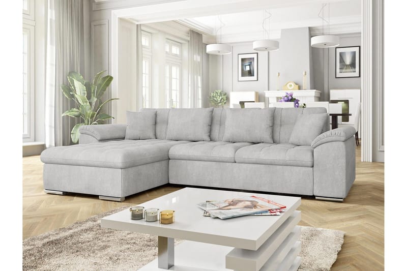 Camior Sovesofa med Divan 3-seter - Grå - Møbler - Sofaer - Sovesofaer - Sovesofa divan