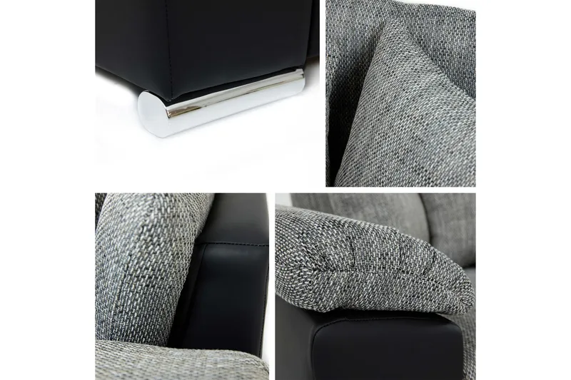 Camior Sovesofa med Divan 3-seter - Grå - Møbler - Sofaer - Sovesofaer - Sovesofa divan