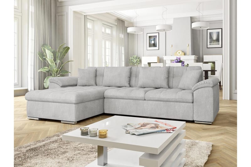 Camior Sovesofa med Divan 3-seter - Grå - Møbler - Sofaer - Sovesofaer - Sovesofa divan