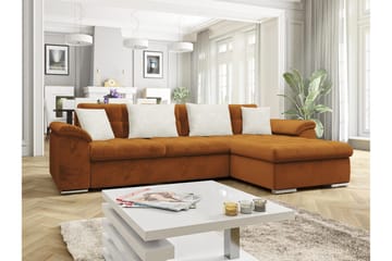 Camior Sovesofa med Divan 3-seter - Oransje - Møbler - Sofaer - Sovesofaer - Sovesofa divan