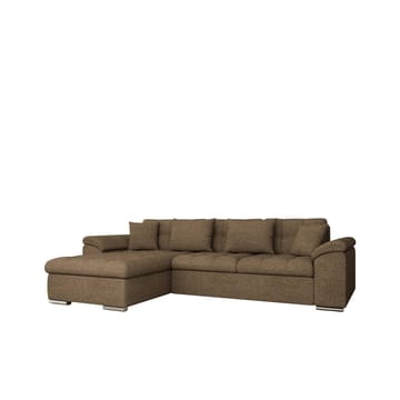Camior Sovesofa med sjeselong 3-seter - Brun - Møbler - Sofaer - Sovesofaer - Sovesofa divan