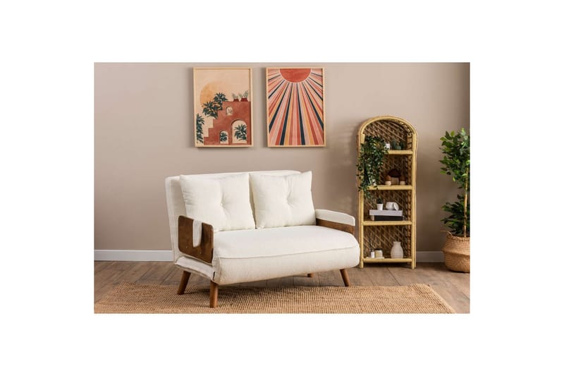 Canelo Sovesofa 2-sits - Hvit - Møbler - Sofaer - Sovesofaer - 2 seters sovesofa