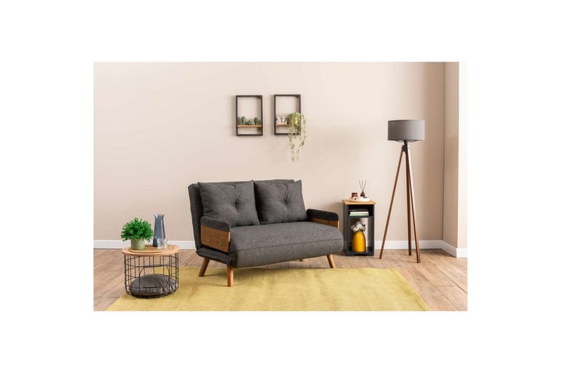 Canelo Sovesofa 2-sits - Mørkegrå - Møbler - Sofaer - Sovesofaer - 2 seters sovesofa