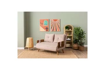 Canelo Sovesofa 2-sits - Mink - Møbler - Sofaer - Sovesofaer - 2 seters sovesofa