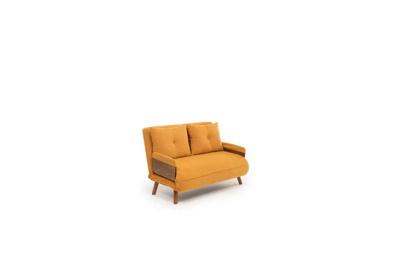 Canelo Sovesofa 2-sits - Sennepsgul - Møbler - Sofaer - Sovesofaer - 2 seters sovesofa