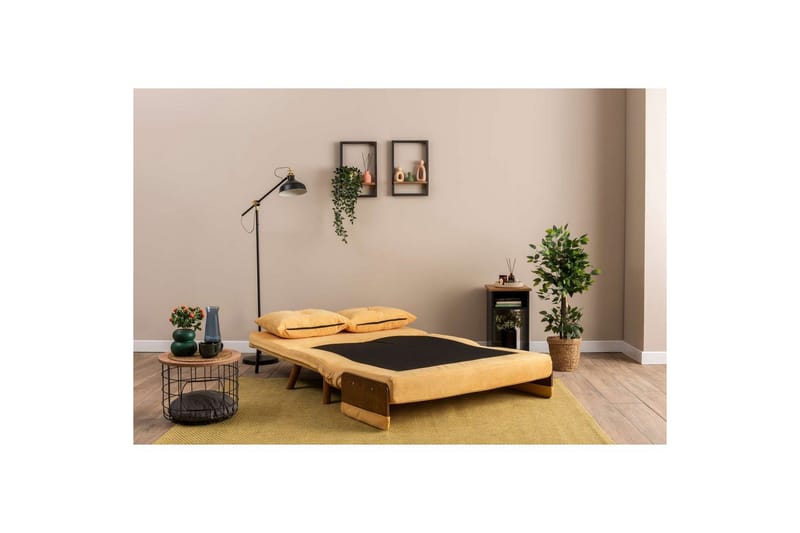 Canelo Sovesofa 2-sits - Sennepsgul - Møbler - Sofaer - Sovesofaer - 2 seters sovesofa