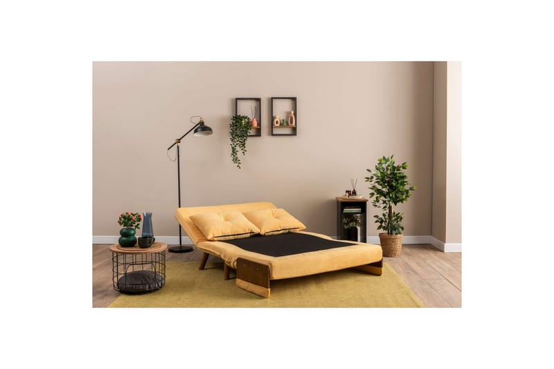Canelo Sovesofa 2-sits - Sennepsgul - Møbler - Sofaer - Sovesofaer - 2 seters sovesofa