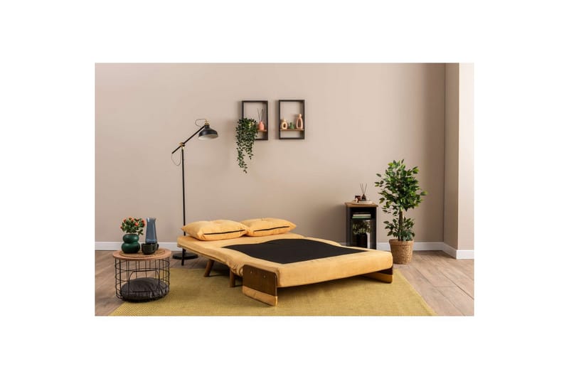 Canelo Sovesofa 2-sits - Sennepsgul - Møbler - Sofaer - Sovesofaer - 2 seters sovesofa