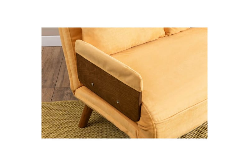 Canelo Sovesofa 2-sits - Sennepsgul - Møbler - Sofaer - Sovesofaer - 2 seters sovesofa