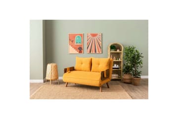 Canelo Sovesofa 2-sits - Sennepsgul - Møbler - Sofaer - Sovesofaer - 2 seters sovesofa