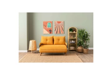 Canelo Sovesofa 2-sits - Sennepsgul - Møbler - Sofaer - Sovesofaer - 2 seters sovesofa