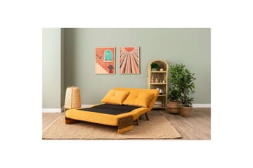 Canelo Sovesofa 2-sits - Sennepsgul - Møbler - Sofaer - Sovesofaer - 2 seters sovesofa