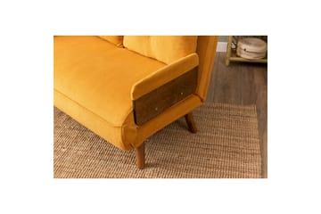 Canelo Sovesofa 2-sits - Sennepsgul - Møbler - Sofaer - Sovesofaer - 2 seters sovesofa