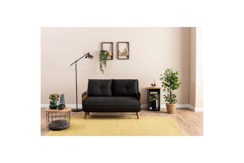Canelo Sovesofa 2-sits - Sort - Møbler - Sofaer - Sovesofaer - 2 seters sovesofa