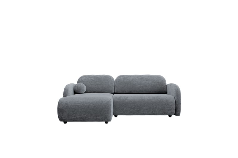 Carve 2-seter Venstrevendt L-formet Sovesofa med Sjeselong i Stoff, Grå