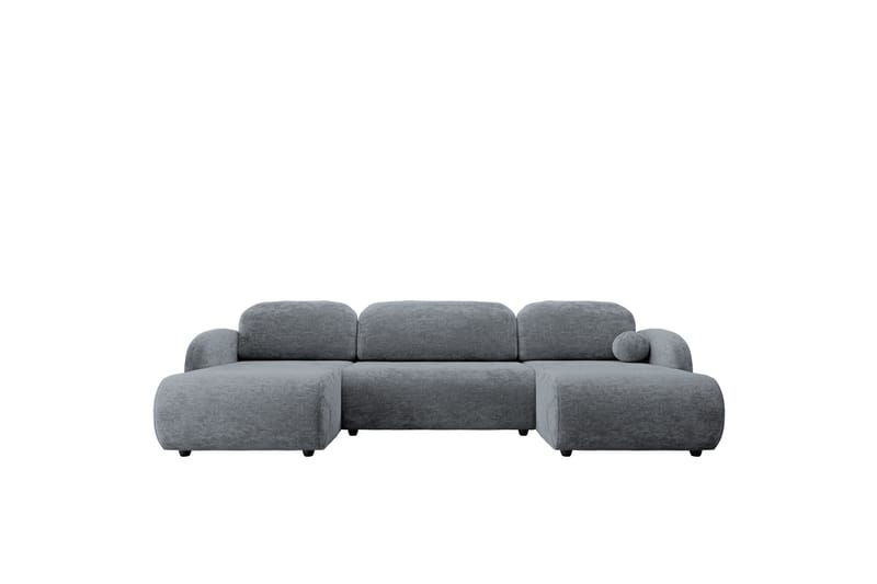 Carve Sovesofa Dobbel Divan 3-Seter - Grå - Møbler - Sofaer - Sovesofaer - U sovesofa