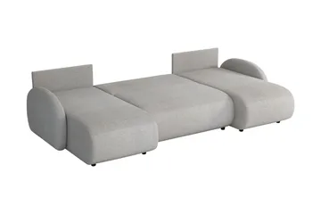 Carve Sovesofa Dobbel Divan 3-Seter - Hvit - Møbler - Sofaer - Sovesofaer - U sovesofa