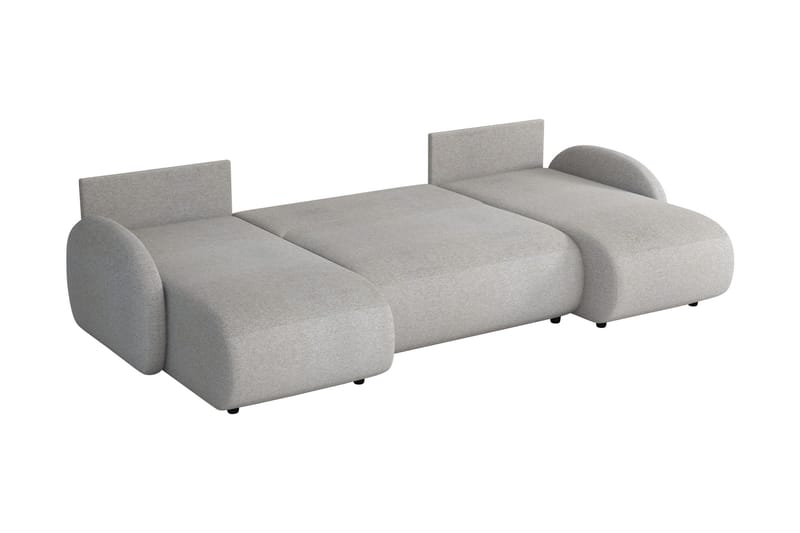 Carve Sovesofa Dobbel Divan 3-Seter - Hvit - Møbler - Sofaer - Sovesofaer - U sovesofa