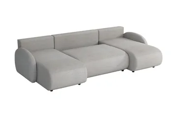 Carve Sovesofa Dobbel Divan 3-Seter - Rosa - Møbler - Sofaer - Sovesofaer - U sovesofa