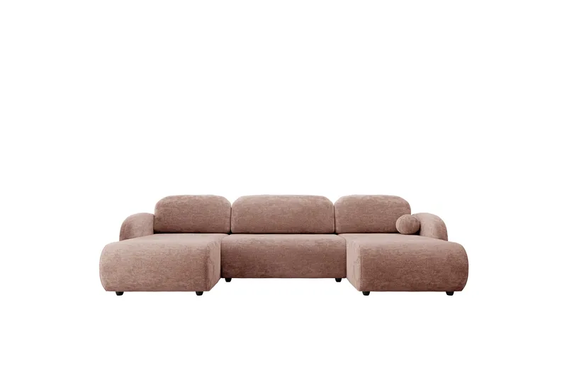 Carve Sovesofa Dobbel Divan 3-Seter, Rosa