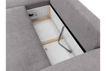 Ceibo Sovesofa med Sjeselong 3-seter - Grå - Møbler - Sofaer - Sovesofaer - Sovesofa divan