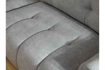 Ceibo Sovesofa med Sjeselong 3-seter i Plysj - Beige - Møbler - Sofaer - Sovesofaer - Sovesofa divan