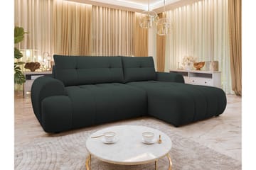 Ceibo Sovesofa med Sjeselong 3-seter - Svart - Møbler - Sofaer - Sovesofaer - Sovesofa divan