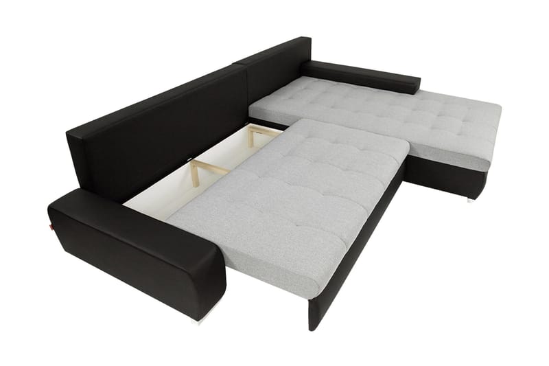 Cerys Sovesofa Med 3-Seters Divan - Hvit - Møbler - Sofaer - Sovesofaer - Sovesofa divan