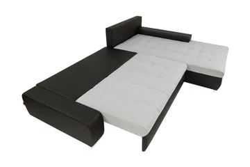 Cerys Sovesofa Med 3-Seters Divan - Hvit - Møbler - Sofaer - Sovesofaer - Sovesofa divan
