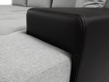 Cerys Sovesofa med sjeselong 4-seter - Oransje - Møbler - Sofaer - Sovesofaer - Sovesofa divan
