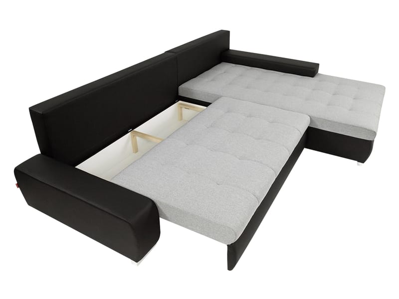 Cerys Sovesofa med sjeselong 4-seter - Oransje - Møbler - Sofaer - Sovesofaer - Sovesofa divan
